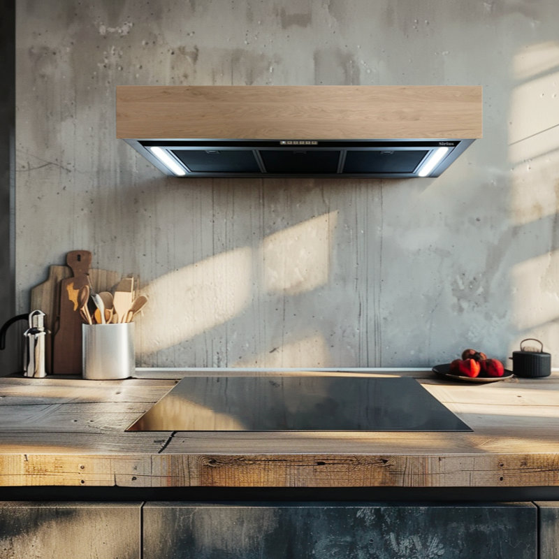 Georgie, panelled with wooden front panel, like the kitchen