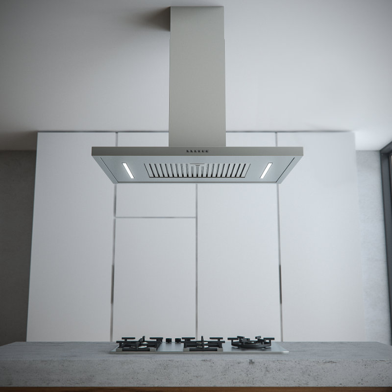 Island hood SIL24, with baffle filter