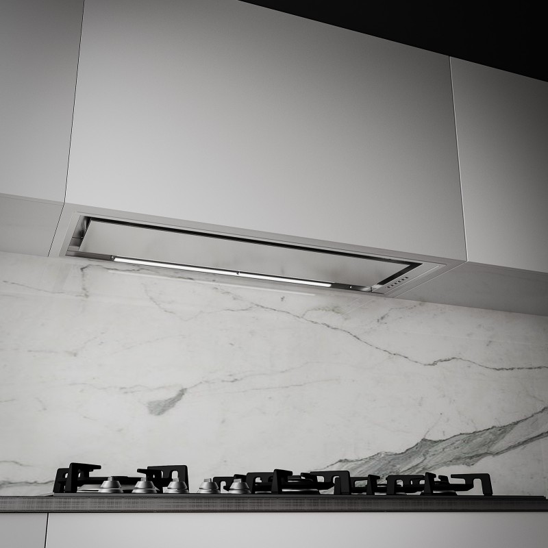 Built-in hood with perimetrical suction