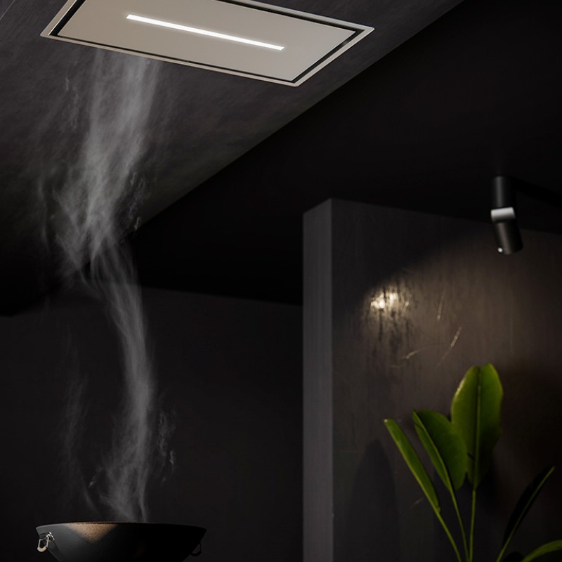 Less stainless steel ceiling hood 