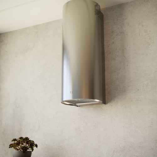 SIRIUS MO209 cylindrical wall rangehood stainless steel