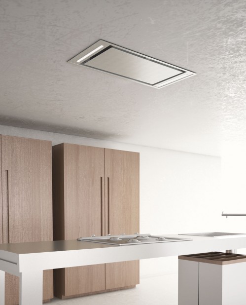 Made in Italy ceiling hood with simple and elegant lines